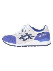 Asics Skórzane sneakersy "Asics Gel-Lyte III OG" w kolorze kremowo-fioletowym rozmiar: 41,5. Brązowe trampki ASICS, bez wzorów, bez zapięcia. Za 259,74 zł.