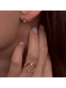 OR Carats Złoty pierścionek z diamentem rozmiar: 54. Żółte pierścionki OR Carats, z diamentem, złote. Za 707,45 zł.