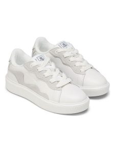 Marc O´Polo Skórzane sneakersy w kolorze białym rozmiar: 39. Białe trampki bez wzorów, z materiału, bez zapięcia. Za 294,28 zł.