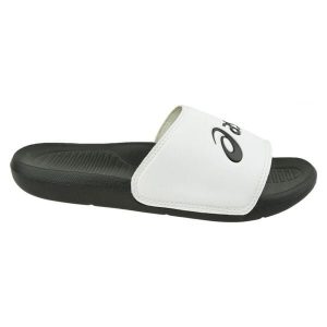 Lekkie Klapki Dla Dorosłych Unisex. Białe klapki ASICS, bez wzorów, bez obcasa. Za 125,99 zł.