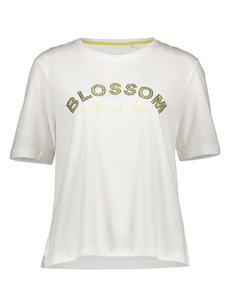 Gerry Weber Koszulka w kolorze kremowym rozmiar: 48. Brązowe bluzki Gerry Weber, bez wzorów, z bawełny, bez kołnierzyka, bez ramiączek. Za 74,28 zł.