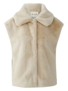 Miss Lagotte Kamizelka w kolorze beżowym rozmiar: 46. Brązowe kamizelki Miss Lagotte, bez wzorów, bez kołnierzyka, bez ramiączek, bez kaptura. Za 201,55 zł.