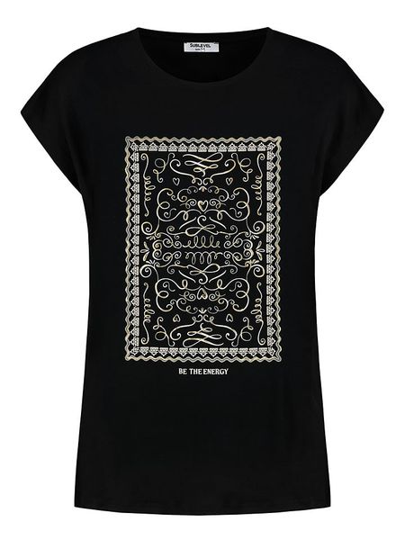 Sublevel Koszulka w kolorze czarnym rozmiar: S. Czarne bluzki Sublevel, s, bez wzorów, bez kołnierzyka, bez ramiączek. Za 43,99 zł.