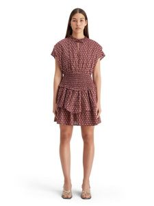 Scotch & Soda Sukienka w kolorze bordowo-jasnoróżowym rozmiar: 40. Czerwone sukienki Scotch & Soda, bez wzorów, bez kołnierzyka, bez ramiączek, mini. Za 162,87 zł.