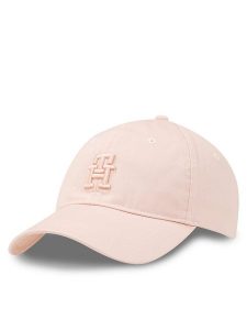 Tommy Hilfiger Czapka z daszkiem Beach Summer Soft Cap AW0AW16170 Różowy. Czerwone czapki TOMMY HILFIGER, bez wzorów, z materiału. Za 119,99 zł.