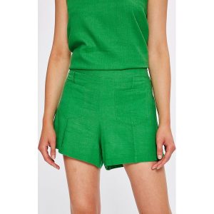 Answear - Szorty City Jungle. Różowe szorty marki ANSWEAR, z materiału, casualowe. W wyprzedaży za 59,90 zł.