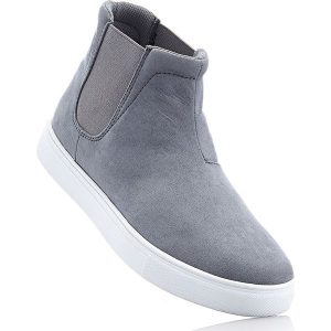 Wysokie sneakersy bonprix szary. Buty sportowe marki bonprix. Za 79,99 zł.