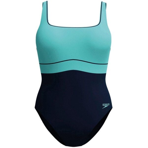 Damski kostium kąpielowy 1-częściowy Speedo Eco New Contour Eclipse. Niebieskie stroje jednoczęściowe Speedo, bez wzorów. Za 282,00 zł.