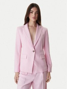 Marella Marynarka Slogan1 2615041211 Różowy Slim Fit. Czerwone marynarki i żakiety Marella, bez wzorów, z syntetyku. Za 556,99 zł.