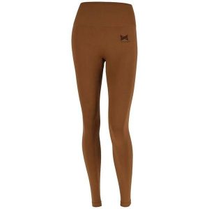 Legginsy sportowe damskie Xtreme Sportswear. Brązowe legginsy XTREME SOCKSWEAR, bez wzorów, z materiału, długie. Za 134,50 zł.