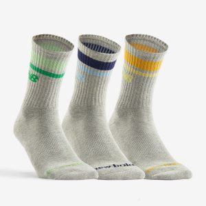 Skarpety sportowe New Balance wysokie x3. Szare skarpetki New Balance, bez wzorów, z bawełny. Za 69,99 zł.