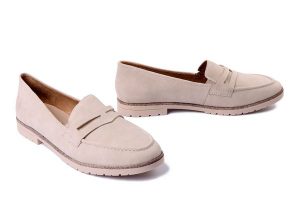 RIEKER 45300-62 beige , półbuty damskie. Brązowe półbuty Rieker, bez wzorów, bez obcasa, na obcasie, bez zapięcia. Za 319,90 zł.