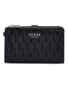 Guess Portfel w kolorze czarnym - 18,5 x 11 x 2,5 cm rozmiar: onesize. Czarne portfele Guess, z aplikacjami, z materiału. Za 239,86 zł.