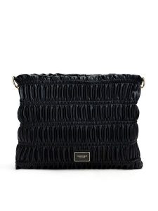 Monnari Torebka TORIMP0-24Z-BAG4060-K020D000 Czarny. Czarne listonoszki Monnari, bez wzorów, ze skóry, bez dodatków. Za 169,99 zł.
