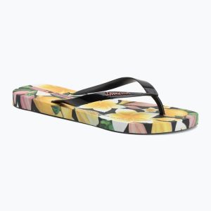 Japonki damskie Ipanema Arte. Żółte klapki Ipanema, bez wzorów, bez obcasa. Za 109,99 zł.