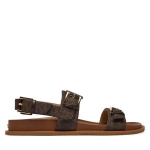 Sandały MICHAEL Michael Kors. Brązowe sandały MICHAEL Michael Kors, bez wzorów, bez obcasa, na płaskiej podeszwie, bez zapięcia. Za 588,99 zł.