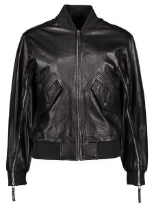 Apple of Eden Skórzana kurtka w kolorze czarnym rozmiar: 40. Czarne kurtki Apple of Eden, bez wzorów, ze skóry, bez kaptura. Za 521,99 zł.