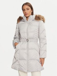 Guess Płaszcz zimowy New Olga W4BL40 WEX52 Szary Regular Fit. Szare płaszcze Guess, na zimę, xxl, z aplikacjami, z syntetyku, bez kaptura. Za 939,99 zł.