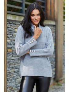 Milan Kiss Golf w kolorze szarym rozmiar: M. Szare golfy Milan Kiss, bez wzorów. Za 82,64 zł.