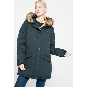 Vila - Parka. Szare płaszcze marki Vila, z poliesteru. W wyprzedaży za 159,90 zł.