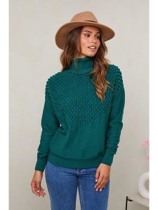 Soft Cashmere Golf w kolorze morskim rozmiar: 38/40. Niebieskie golfy Soft Cashmere, bez wzorów. Za 120,93 zł.