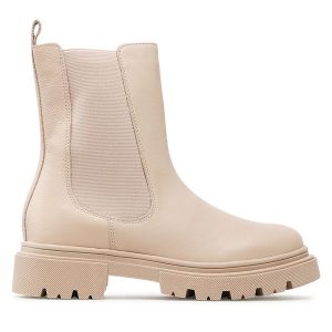 Sztyblety Lasocki. Brązowe botki Lasocki, bez wzorów, bez obcasa, na płaskiej podeszwie, bez zapięcia. Za 159,99 zł.