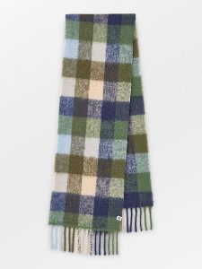 Becksöndergaard Szal w kolorze niebiesko-zielono-oliwkowym - 200 x 35 cm rozmiar: onesize. Niebieskie szaliki Becksöndergaard, bez wzorów, z materiału. Za 295,99 zł.