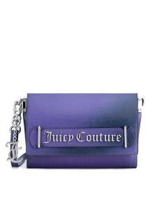 Juicy Couture Torebka BIJXT3094W4S Fioletowy. Fioletowe listonoszki Juicy Couture, bez wzorów, bez dodatków. Za 299,99 zł.