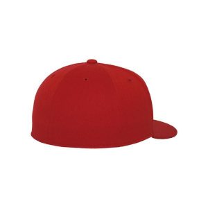 Czapka Flexfit premium 210. Czerwone czapki FLEXFIT, bez wzorów, z elastanu, eleganckie. Za 88,90 zł.