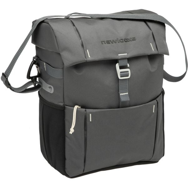 Torba na bagażnik rowerowy Vigo Single II, szara. Szare torby podróżne i sportowe NEW LOOXS, bez wzorów. Za 290,95 zł.