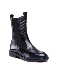 Sergio Bardi Sztyblety RST-A1001-01SB Czarny. Czarne botki Sergio Bardi, bez wzorów, ze skóry, bez obcasa, na płaskiej podeszwie, bez zapięcia. Za 319,00 zł.