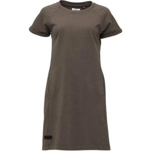 Sukienka damska Pętla Denda Gry Brązowa. Brązowe sukienki LOOP, na co dzień, s, bez wzorów, z bawełny, klasyczne, bez kołnierzyka, bez ramiączek, proste. Za 127,65 zł.
