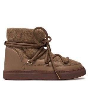 Śniegowce Inuikii. Brązowe buty zimowe Inuikii, bez obcasa, bez zapięcia. Za 909,99 zł.