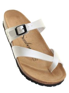 Sunbay Japonki "Tulipe" w kolorze białym rozmiar: 39. Białe klapki Sunbay, bez wzorów, z otwartym noskiem, bez obcasa. Za 174,95 zł.