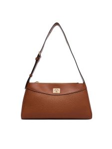 Calvin Klein Torebka Mix Media Shoulder Bag LV04F3886G Brązowy. Brązowe torebki klasyczne Calvin Klein, bez wzorów, ze skóry, bez dodatków. Za 529,99 zł.