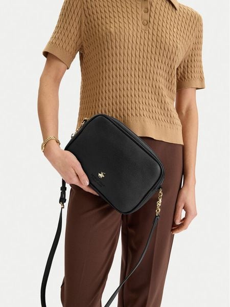 Beverly Hills Polo Club Torebka CEO-BHPC-L-005-09 Czarny. Czarne listonoszki Beverly Hills Polo Club, bez wzorów, z materiału, bez dodatków. Za 139,99 zł.