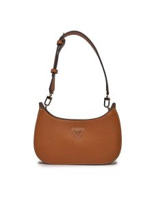 Guess Torebka Meridian (BG) Mini-Bags HWBG87 78720 Brązowy. Brązowe torebki klasyczne Guess, z aplikacjami, ze skóry, bez dodatków. Za 269,99 zł.