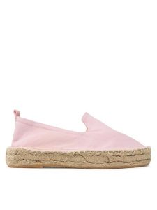 Jenny Fairy Espadryle H050721-01 Różowy. Czerwone espadryle Jenny Fairy, bez wzorów, z materiału, bez obcasa. Za 119,99 zł.