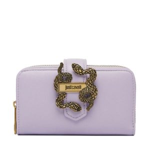 Portfel Just Cavalli. Fioletowe portfele Just Cavalli, bez wzorów. Za 374,99 zł.