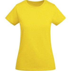 Damska Koszulka Z Krótkim Rękawem Breda. Żółte bluzki ROLY, xl, bez wzorów, sportowe, bez kołnierzyka, bez ramiączek. Za 42,99 zł.