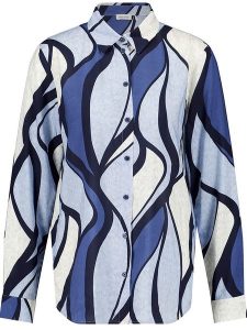 Gerry Weber Bluzka w kolorze błękitno-niebieskim rozmiar: 40. Niebieskie bluzki Gerry Weber, bez wzorów, z wiskozy, bez kołnierzyka, bez ramiączek. Za 144,92 zł.