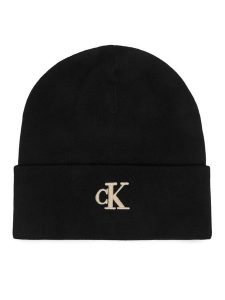 Calvin Klein Czapka LV04F8098G Czarny. Czarne czapki Calvin Klein, bez wzorów, z wiskozy. Za 129,99 zł.