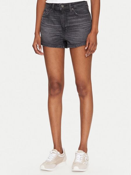 Guess Szorty jeansowe W5GD0Y D5M71 Czarny Regular Fit. Czarne szorty Guess, z aplikacjami, z bawełny. Za 149,00 zł.