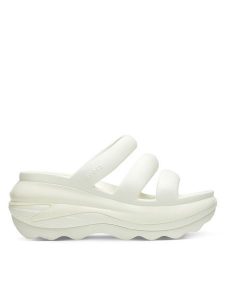 Crocs Klapki Mega Crush Triple Strap 209842 Écru. Klapki Crocs, bez wzorów, z tworzywa sztucznego, bez obcasa. Za 239,99 zł.