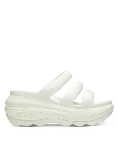 Crocs Klapki Mega Crush Triple Strap 209842 Écru. Klapki Crocs, bez wzorów, z tworzywa sztucznego, bez obcasa. Za 239,99 zł.