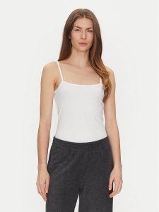 JOOP! Top 30042651 Biały Regular Fit. Białe topy JOOP!, bez wzorów, z bawełny, bez kołnierzyka, bez ramiączek. Za 109,99 zł.