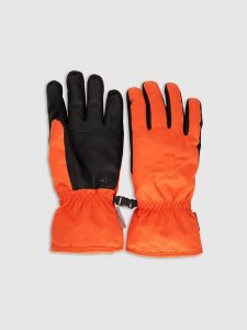 4F Rękawiczki narciarskie Thinsulate membrana 5000 damskie - czerwone XL. Czerwone rękawiczki 4f, na zimę, bez wzorów. Za 149,99 zł.