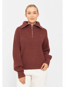 Bench Sweter "Thurynn" w kolorze jasnobrązowym rozmiar: 42. Brązowe swetry oversize Bench, bez wzorów, bez ramiączek. Za 136,13 zł.