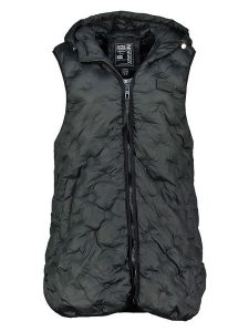 Geographical Norway Kamizelka "Vaniela" w kolorze czarnym rozmiar: S. Czarne kamizelki Geographical Norway, s, bez wzorów, bez kołnierzyka, bez ramiączek, bez kaptura. Za 194,95 zł.