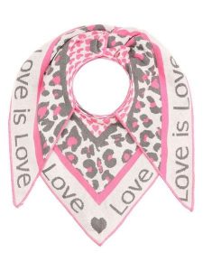 Zwillingsherz Chusta "Love is Love" w kolorze szaro-jasnoróżowym - 200 x 100 cm rozmiar: onesize. Różowe apaszki i chusty Zwillingsherz, bez wzorów, z bawełny. Za 104,99 zł.